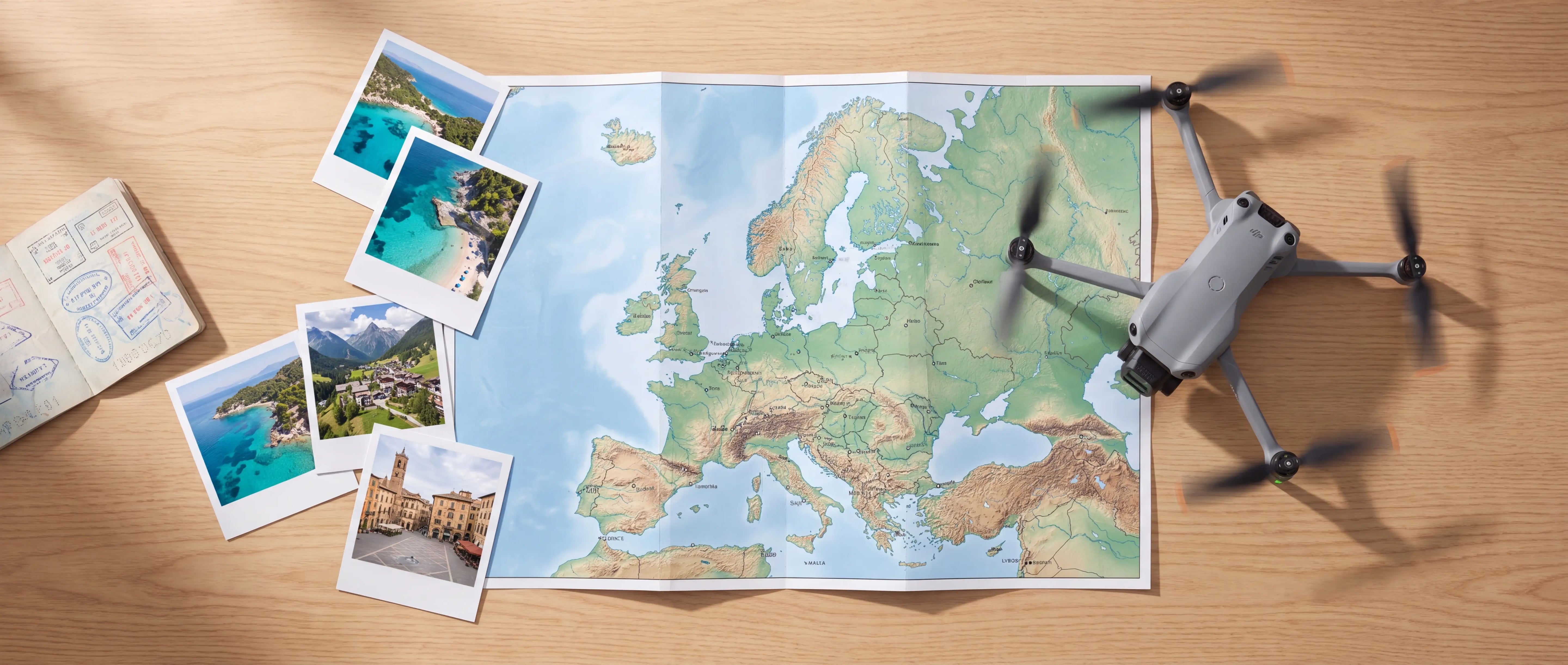 Hărți cu drone ale Europei
