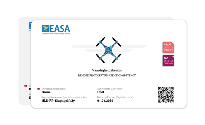 Certificat UE pentru drone